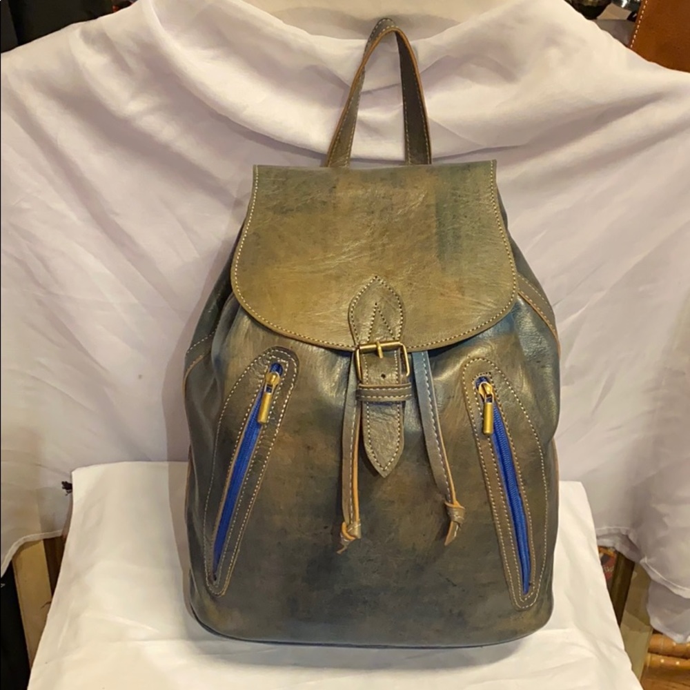 Moroccan Journey Leather Backpack